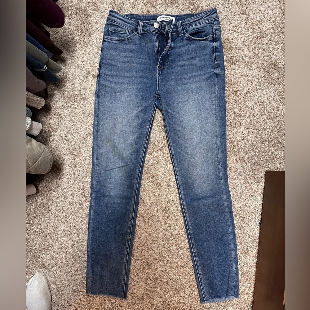Lovervet Raw Hem Skinny Jeans